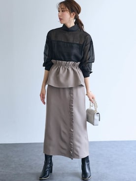 nissen Smile Modelsさん（レディース・165cm）の冬コーディネート