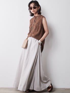 「Linen Mix」｜nissen Smile Modelsさん（レディース・163cm）の春コーディネート