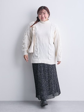 「nissen（ニッセン）のアイテム」を使った、nissen Smile Modelsさん（レディース・155cm）の秋コーディネート