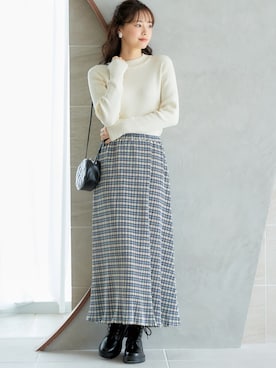 「miclat（ミクラ）のアイテム」を使った、nissen Smile Modelsさん（レディース・166cm）の秋コーディネート