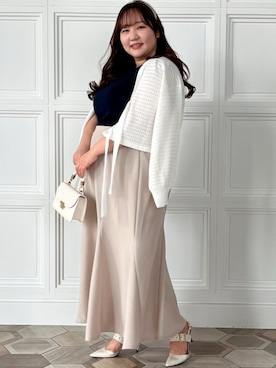 nissen Smile Modelsさん（レディース・158cm）の春コーディネート