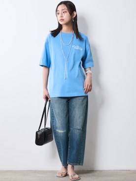 「blue」｜nissen Smile Modelsさん（レディース・163cm）の夏コーディネート
