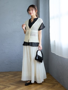 nissen Smile Modelsさん（レディース・160cm）の春コーディネート