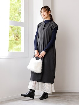 nissen Smile Modelsさん（レディース・170cm）の秋コーディネート