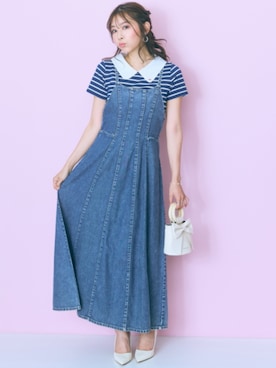 「レギュラー」｜「アイテム（ワンピース/ドレス）」を使った、nissen Smile Modelsさん（レディース・167cm）の夏コーディネート