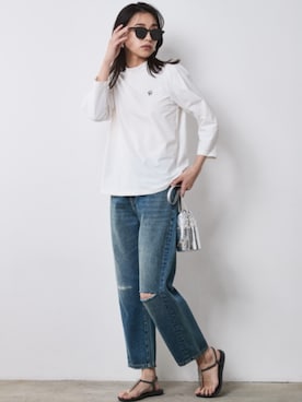 「Denim」｜nissen Smile Modelsさん（レディース・163cm）の春コーディネート