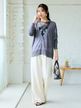 nissen Smile Modelsさん(レディース・160cm)の夏コーディネート