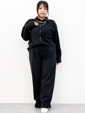 「CHIC STYLE」｜「アイテム（チュニック）」を使った、nissen Smile Modelsさん（レディース・157cm）の秋コーディネート