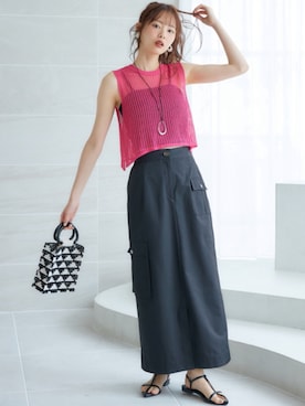 nissen Smile Modelsさん（レディース・167cm）の春コーディネート