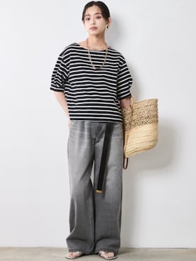 「SMILE LAND（スマイルランド）のアイテム」を使った、nissen Smile Modelsさん（レディース・163cm）の春コーディネート
