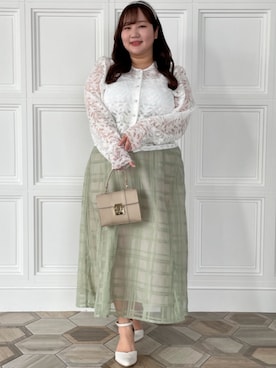 「アイテム（カチューシャ、シルバー系）」を使った、nissen Smile Modelsさん（レディース・158cm）の春コーディネート