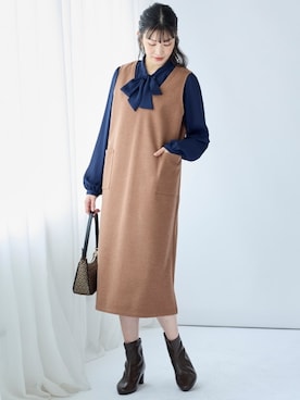 nissen Smile Modelsさん（レディース・166cm）の秋コーディネート