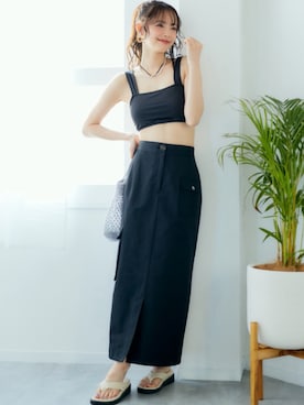 「miclat（ミクラ）のアイテム」を使った、nissen Smile Modelsさん（レディース・167cm）の春コーディネート