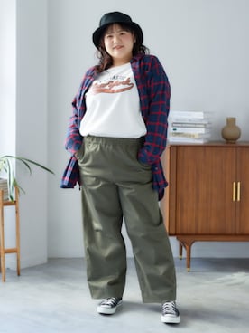 nissen Smile Modelsさん（レディース・157cm）の秋コーディネート