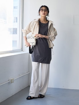 nissen Smile Modelsさん（レディース・165cm）の春コーディネート