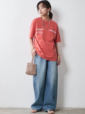 「Denim」｜nissen Smile Modelsさん（レディース・163cm）の夏コーディネート