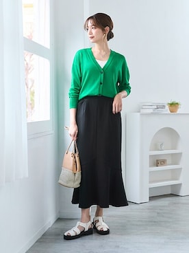 nissen Smile Modelsさん（レディース・165cm）の春コーディネート