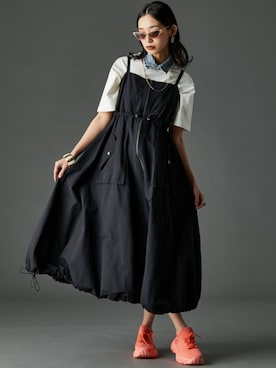 「GEVS.（ジェイヴィス）のアイテム（ワンピース/ドレス）」を使った、nissen Smile Modelsさん（レディース・163cm）の春コーディネート