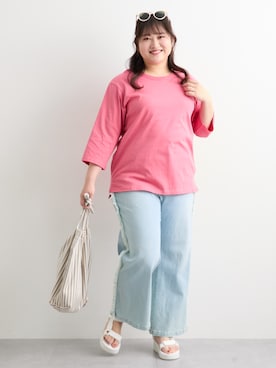 「nissen（ニッセン）のアイテム」を使った、nissen Smile Modelsさん（レディース・160cm）の春コーディネート