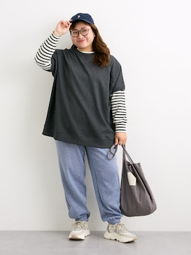 「nissen（ニッセン）のアイテム」を使った、nissen Smile Modelsさん（レディース・155cm）の秋コーディネート