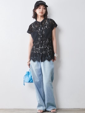 「Denim」｜nissen Smile Modelsさん（レディース・163cm）の春コーディネート