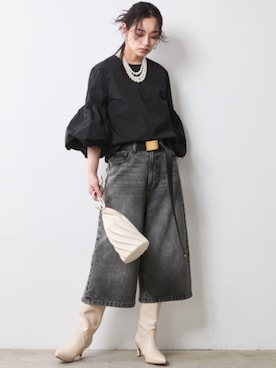 「Denim」｜nissen Smile Modelsさん（レディース・163cm）の夏コーディネート