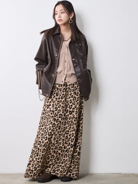 「CHIC STYLE（シックスタイル）のアイテム（ジャケット/アウター）」を使った、nissen Smile Modelsさん（レディース・163cm）の秋コーディネート