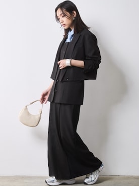 「Layered」｜nissen Smile Modelsさん（レディース・163cm）の冬コーディネート
