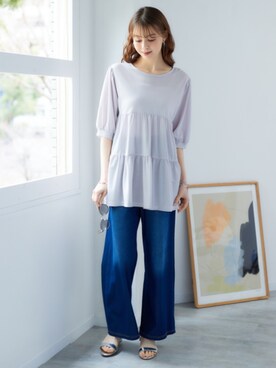 nissen Smile Modelsさん（レディース・167cm）の春コーディネート