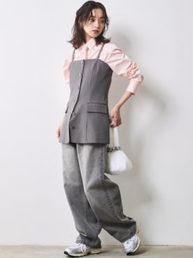 「Layered」｜nissen Smile Modelsさん（レディース・163cm）の冬コーディネート