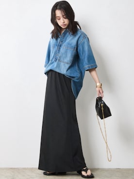 「Denim」｜nissen Smile Modelsさん（レディース・163cm）の春コーディネート