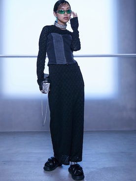 「GEVS.（ジェイヴィス）のアイテム（その他トップス）」を使った、nissen Smile Modelsさん（レディース・163cm）の夏コーディネート