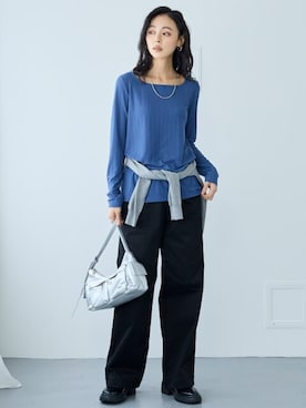 nissen Smile Modelsさん（レディース・165cm）の冬コーディネート