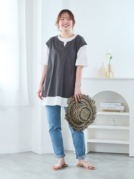 nissen Smile Modelsさん（レディース・160cm）の春コーディネート