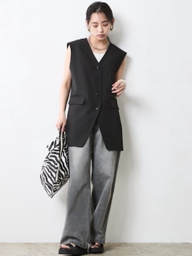 「Denim」｜nissen Smile Modelsさん（レディース・163cm）の春コーディネート
