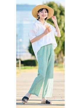 nissen Smile Modelsさん（レディース・167cm）の春コーディネート