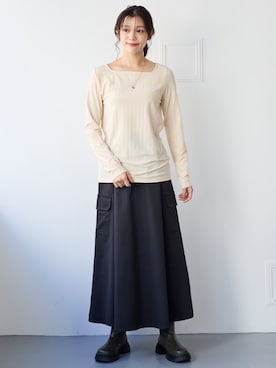nissen Smile Modelsさん（レディース・167cm）の冬コーディネート