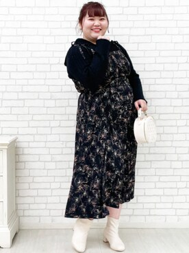 nissen Smile Modelsさん（レディース・158cm）の秋コーディネート