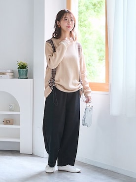 nissen Smile Modelsさん（レディース・160cm）の冬コーディネート