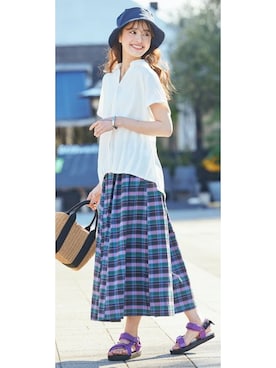 nissen Smile Modelsさん（レディース・162cm）の春コーディネート