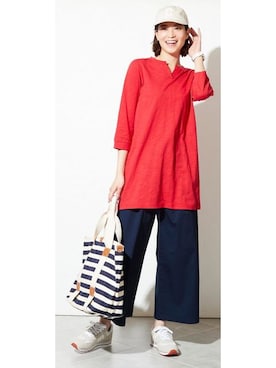 nissen Smile Modelsさん（レディース・167cm）の春コーディネート