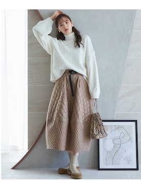 nissen Smile Modelsさん（レディース・166cm）の秋コーディネート