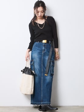 「CHIC STYLE（シックスタイル）のアイテム」を使った、nissen Smile Modelsさん（レディース・163cm）の夏コーディネート