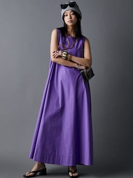 「GEVS.（ジェイヴィス）のアイテム（ワンピース/ドレス）」を使った、nissen Smile Modelsさん（レディース・163cm）の春コーディネート