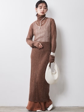 「Layered」｜「アイテム（ワンピース/ドレス）」を使った、nissen Smile Modelsさん（レディース・163cm）の夏コーディネート