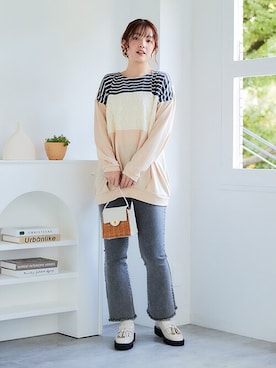 nissen Smile Modelsさん（レディース・160cm）の冬コーディネート