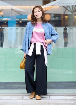 nissen Smile Modelsさん（レディース・167cm）の冬コーディネート