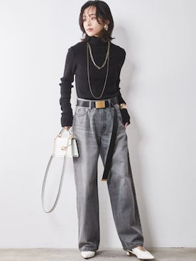 「SMILE LAND（スマイルランド）のアイテム」を使った、nissen Smile Modelsさん（レディース・163cm）の秋コーディネート