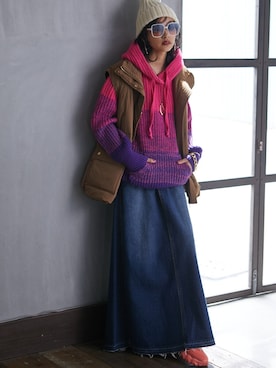 nissen Smile Modelsさん（レディース・163cm）の秋コーディネート