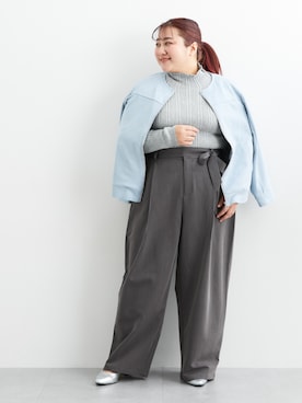 nissen Smile Modelsさん（レディース・155cm）の冬コーディネート